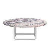 New Works -Florence coffee table - White Viola marble