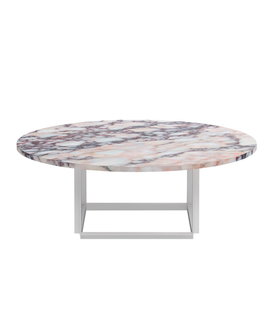 New Works -Florence coffee table - Viola marble Ø90