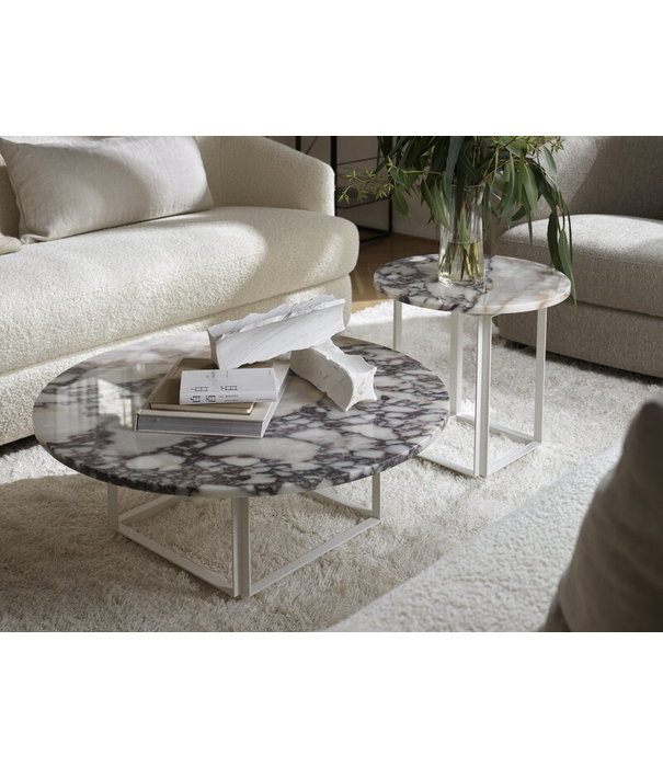 New Works  New Works -Florence coffee table - Viola marble Ø50