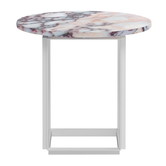 New Works -Florence coffee table - Viola marble Ø50