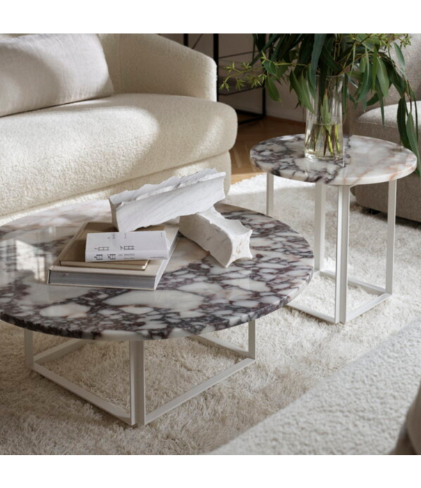 New Works  New Works -Florence coffee table - White Viola marble