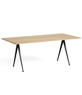 Hay -  Pyramid tafel 02 helder eiken, zwart L190