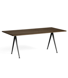 Hay -  Pyramid table 02 smoked oak, black L190