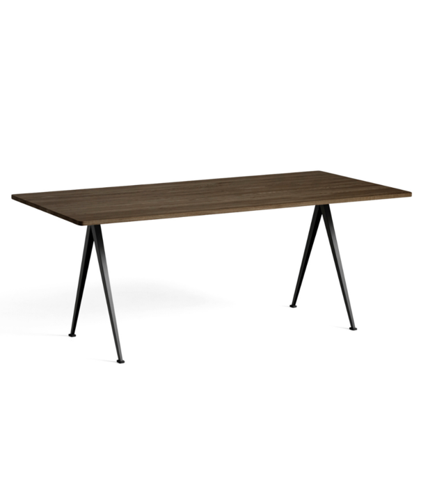 Hay  Hay - Pyramid table 02 smoked oak - black L190 cm.