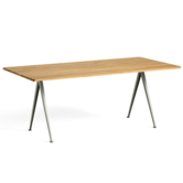 Hay -  Pyramid table 02 clear lacquered  oak - beige L190 cm.
