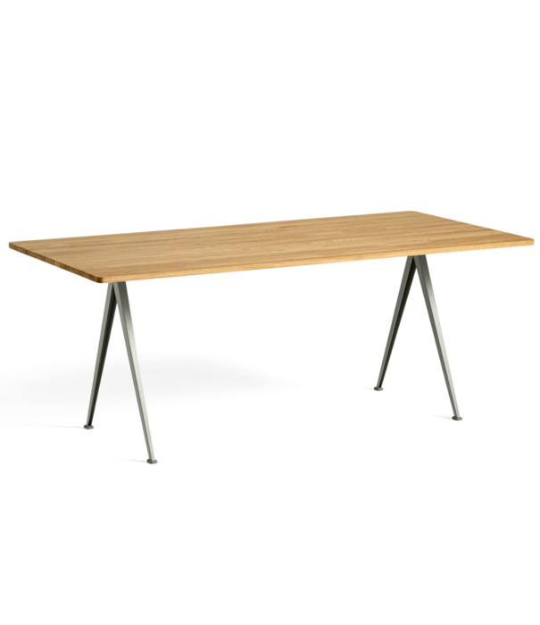 Hay  Hay -  Pyramid table 02 clear lacquered  oak - beige L190 cm.