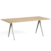 Pyramid 02 Eettafel gelakt eiken, beige voet 190cm