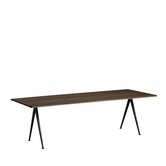 Pyramid tafel 02 gerookt eiken - zwart L250 cm.