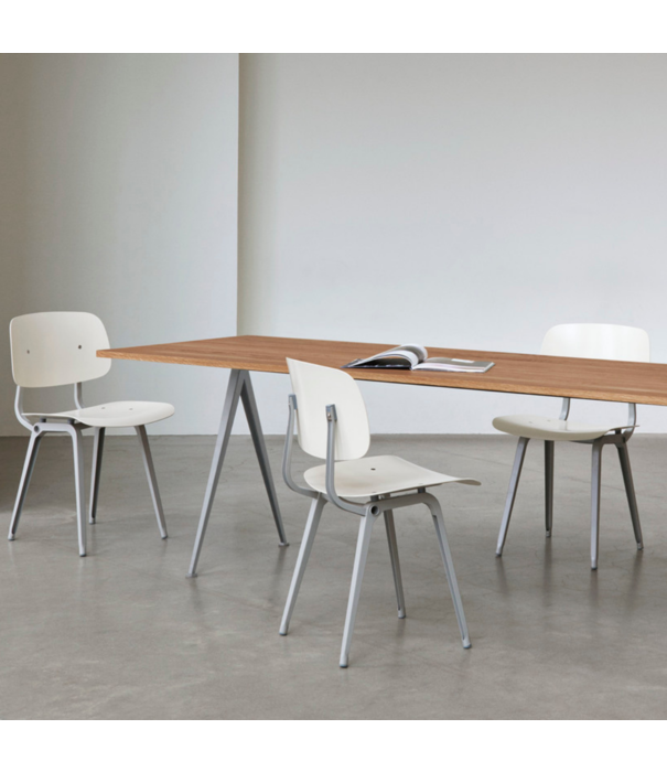 Hay  Pyramid 02 Dining Table oiled oak, beige base 190