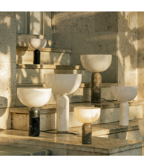 New Works  New Works Kizu Portable Lamp  zwart marmer