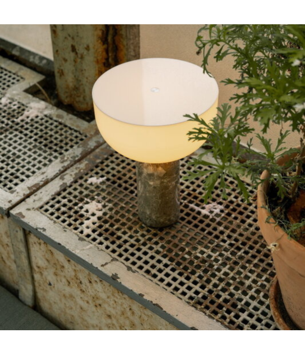 New Works  New Works - Kizu portable table lamp - white marble