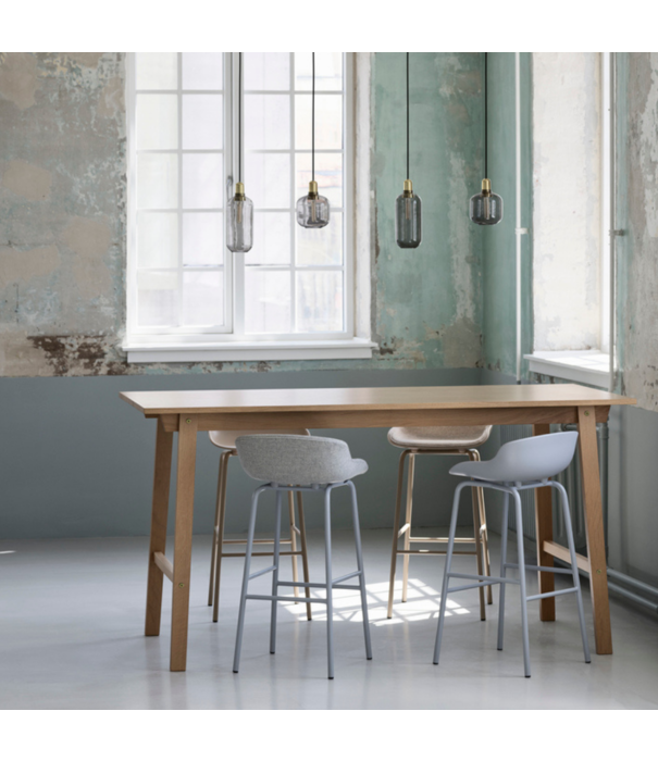 Normann Copenhagen  Normann Copenhagen -Hyg barstool steel tube base H75 cm.