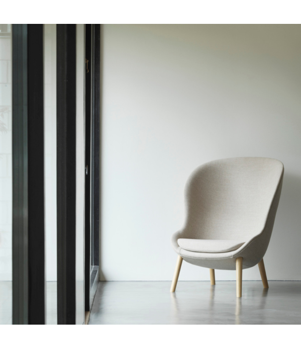 Normann Copenhagen  Normann Copenhagen - Hyg lounge stoel hoog - eiken poten