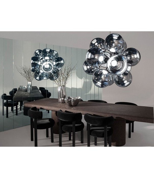 Tom Dixon  Tom Dixon - Globe Burst Chandelier Silver