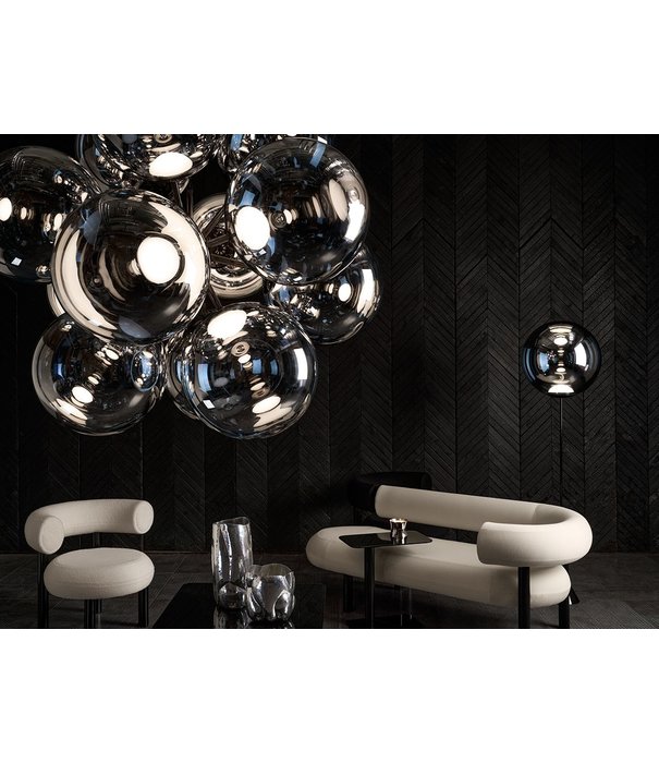 Tom Dixon  Tom Dixon - Globe Burst Chandelier Silver