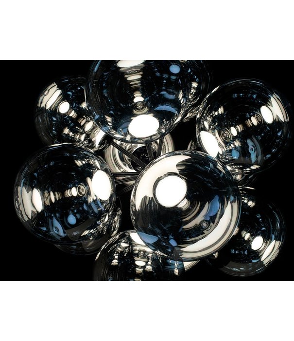 Tom Dixon  Tom Dixon - Globe Burst Chandelier Zilver