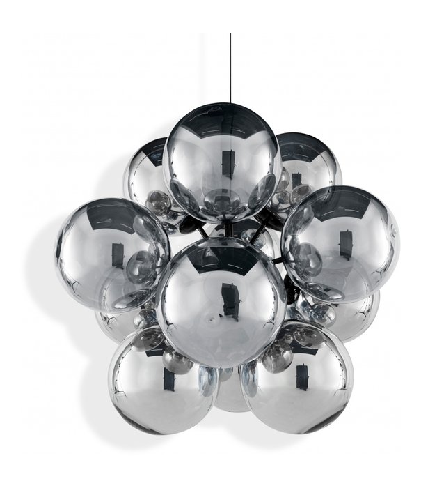 Tom Dixon  Tom Dixon - Globe Burst Chandelier Zilver