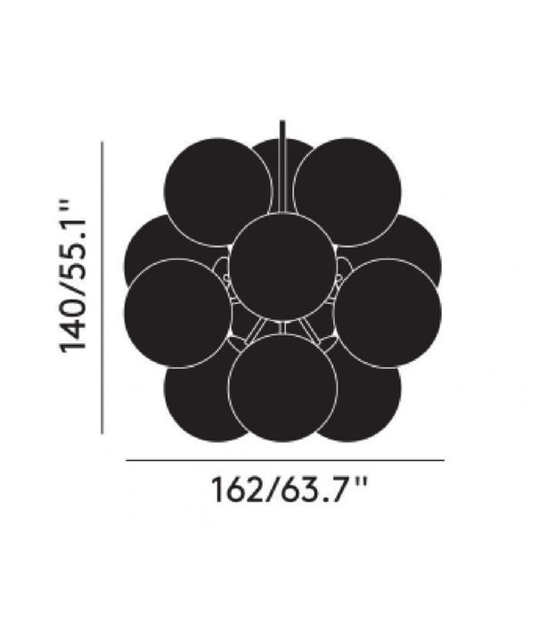 Tom Dixon  Tom Dixon - Globe Burst Chandelier Koper