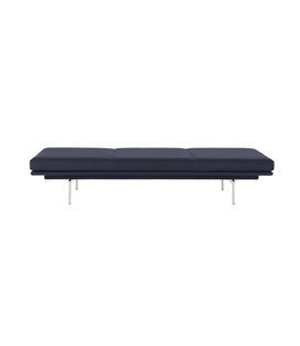 Muuto - Outline daybed Vidar554, voet gepolijst aluminium