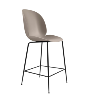 Gubi - Beetle counter stool - black conic base - H65 cm.