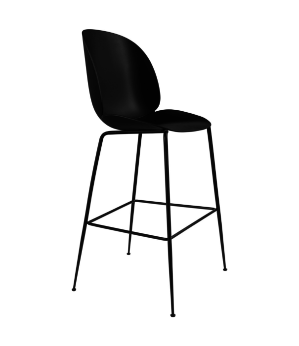 Gubi  Gubi - Beetle barstool 75 - black conic base