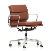 Soft Pad Chair EA 217, cognac leather