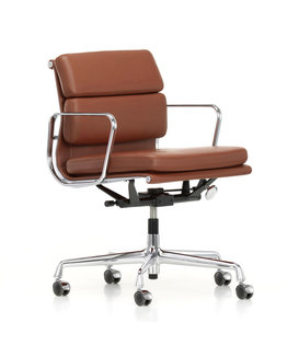 Vitra Soft Pad Chair EA 217 Office Chair premium F cognac leather