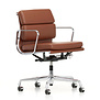 Vitra - Soft Pad Chair EA 217 bureaustoel, cognac leer