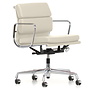 Vitra - Soft Pad Chair EA 217 bureaustoel gepolijst, snow leer