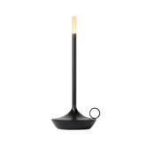Wick portable table lamp black
