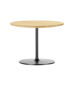 Vitra - Occasional Low Table massief eiken, chocolade onderstel