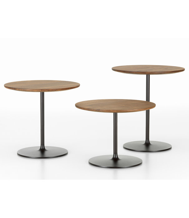 Vitra  Vitra - Occasional Low Table oiled walnut, chocolate base