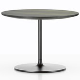 Vitra - Occasional Low side table smoked oak, chocolate base