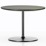 Vitra - Occasional Low side table smoked oak, chocolate base