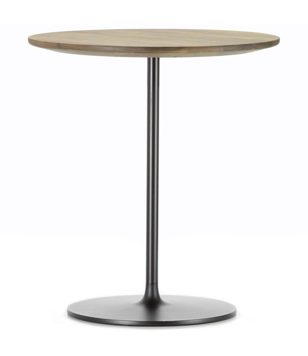 Vitra  Vitra - Occasional Low Table geolied walnoot, chocolade onderstel