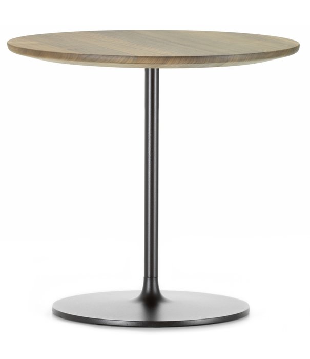 Vitra  Vitra - Occasional Low Table geolied walnoot, chocolade onderstel