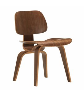 Vitra  DCW Eetkamerstoel notenhout