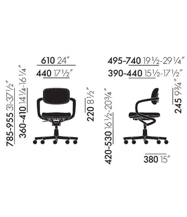 Vitra  Vitra - Allstar office chair black