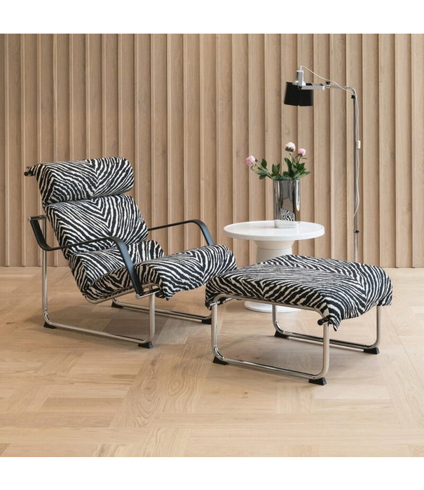 Artek  Artek - Remmi ottoman chrome - Zebra