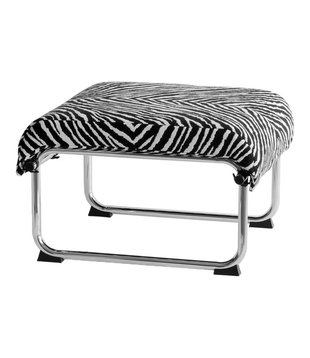 Artek - Remmi ottoman chrome - Zebra