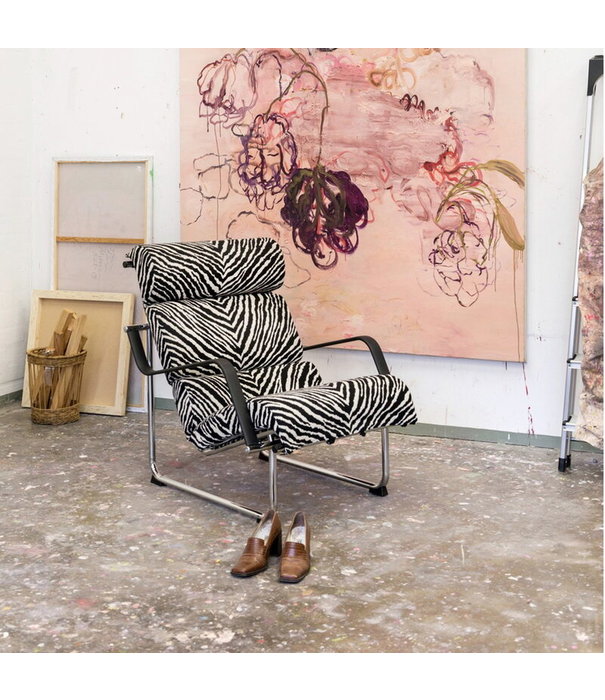 Artek  Artek - Remmi lounge stoel chrome - Zebra