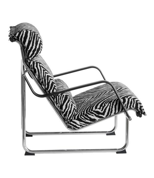 Artek  Artek - Remmi lounge stoel chrome - Zebra