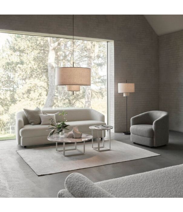 New Works  New Works Margin Hanglamp beige canvas Ø50