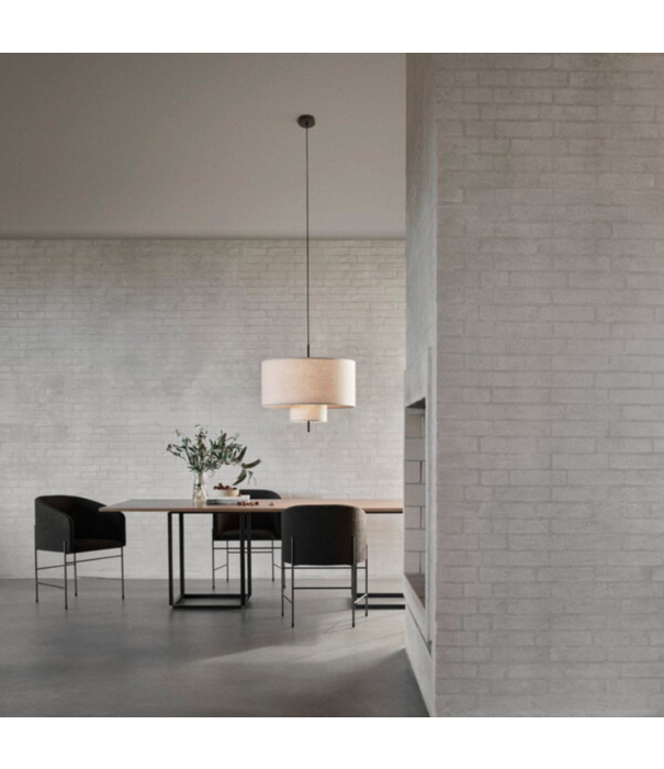 New Works  New Works Margin Hanglamp beige canvas Ø70