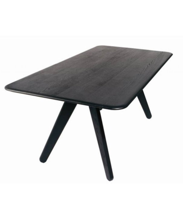 Tom Dixon  Tom Dixon - Slab tafel zwart eiken L240 cm
