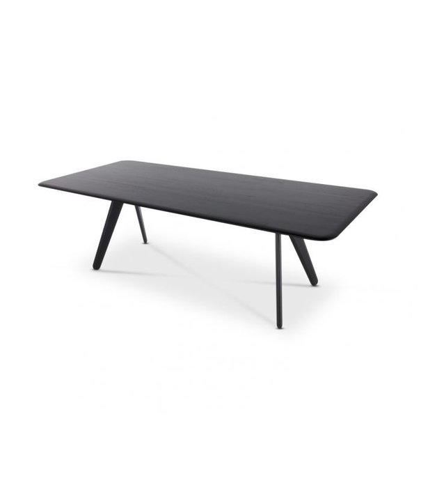 Tom Dixon  Tom Dixon - Slab tafel zwart eiken L240 cm