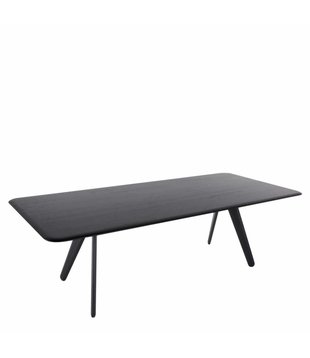 Slab table black oak L240 cm