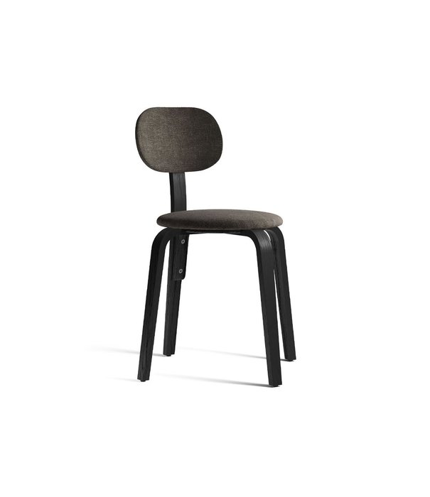 Audo Audo - Afteroom Plywood chair black ash - fabric moss 14