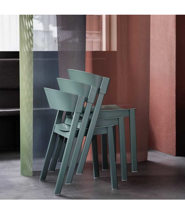 Muuto Cover Side Eetkamerstoel groen