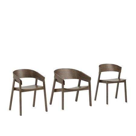 MUUTO Cover side chair stained dark brown